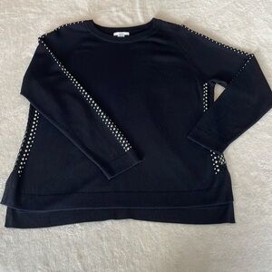 Black Studded Sweater Sz Lg by “Bar III”